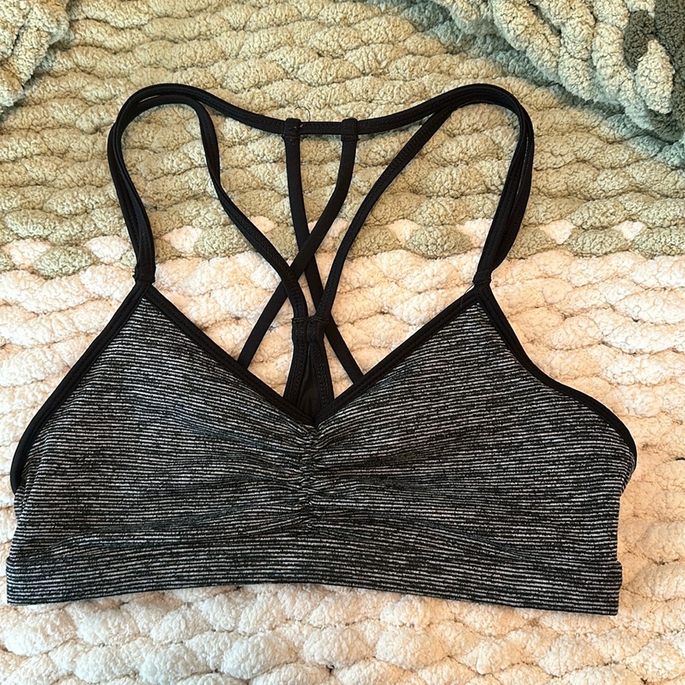 Grey sports bra